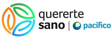 Logo del programa Quererte Sano de Pacífico Seguros para salud y bienestar.